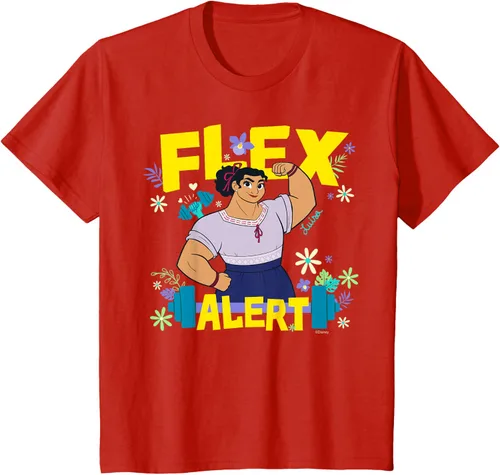 Vista 3 de Disney Encanto Luisa Madrigal Flex Alert Camiseta, Negro