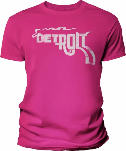 Vista 36 de Detroit Smoking Gun - Camisa para hombre y mujer, estilo vintage, suave Negro