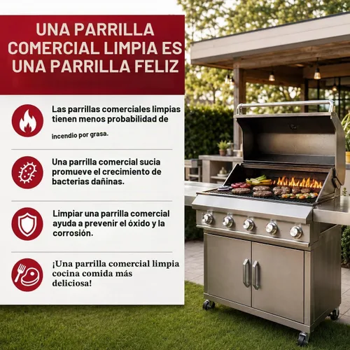 Vista 6 de Chef Master Cepillo y raspador para parrilla, cepillo de limpieza de parrilla de mano de plástico resistente, cabezal raspador con cerdas de alambre