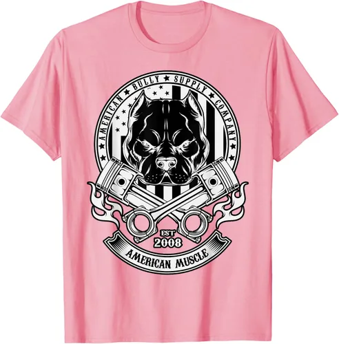 Vista 52 de American Muscle - Camiseta de cabeza dura Pit Bull American Bully, Negro, S