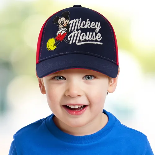 Vista 2 de Disney Boys Baseball Cap Mickey Mouse Adjustable Toddler Hat Ages 2-4 Or Boy Hats for Kids Ages 4-7