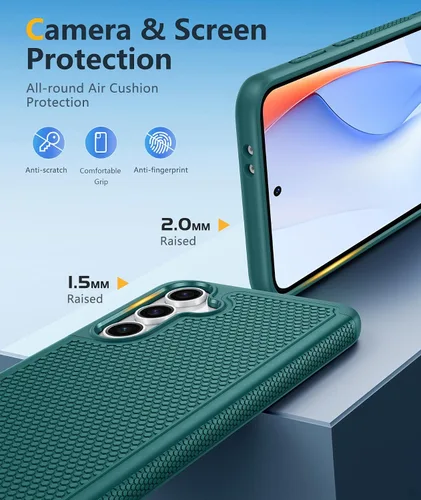 Vista 1120 de FNTCASE Funda para iPhone 17 Pro: Fundas delgadas translúcidas de color azul claro compatibles con MagSafe, protección completa de la cámara