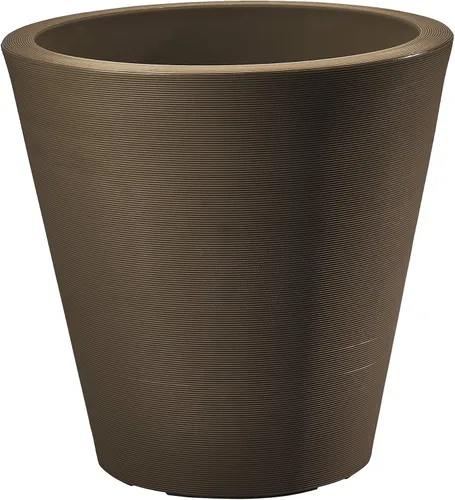Vista 25 de Crescent Garden Madison Planter– Maceta resistente a la intemperie, doble pared para interiores y exteriores con orificio de drenaje, contenedor