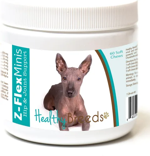 Vista 14 de Healthy Breeds Affenpinscher Z-Flex Minis - Masticables suaves para cadera y articulaciones, 60