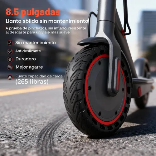 Vista 7 de Qlaway 350W Electric Scooter for Adults, Speed Up to 19Mph, Max 15-22 Miles Range, Commuting Scooters with APP Control and Dual Brakes System