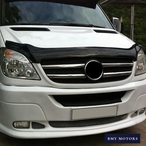Vista 6 de BMY Deflector de capó/protector de insectos delantero compatible con Mercedes Sprinter W906 2006-2014 Protector de capó Partículas e insectos