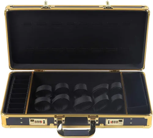 Vista 7 de Herramienta de peluquería Estuche de viaje para peluquería Clipper Trimmer Holder Caja organizadora Caja de herramientas con cerradura, kit de corte