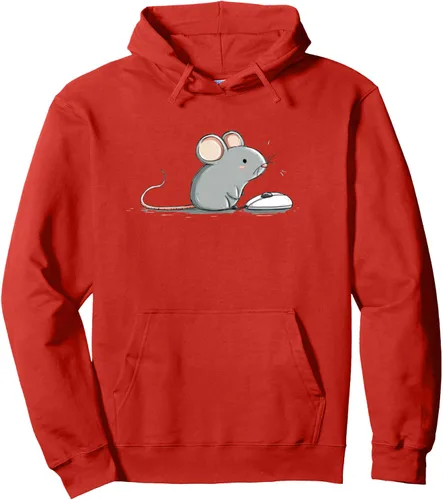 Vista 16 de Funny Pet Mouse with Gaming Mouse for PC Lovers Pullover Hoodie