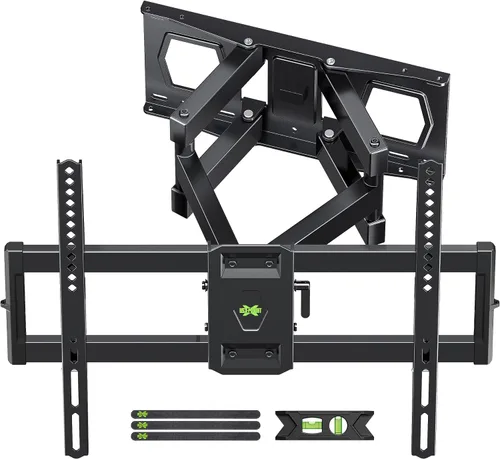 Vista 11 de USX MOUNT - Soporte de extensión de montaje en pared para televisor con placa de pared, ajuste para travesaños de madera de 16-24 pulgadas y fácil