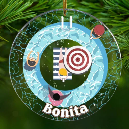 Vista 15 de Zapatos de ballet personalizados, regalos para mujeres, nombre personalizado de 2.90 x 2.90 pulgadas, para colgar en el árbol, decoración del hogar