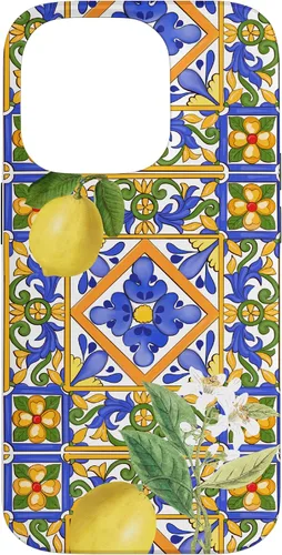Vista 17 de Sicilian,Italian,Summer,Tiles,Citrus,Mosaic,Majolica Art Case for iPhone 17