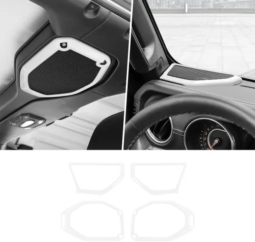 Vista 11 de Voodonala Para Wrangler JL JT Altavoz Recorte de audio en la parte superior y una moldura de pilar compatible con Jeep Wrangler 2018-2023 JL JLU