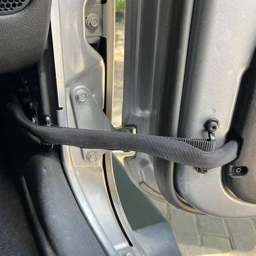 Vista 4 de Correa de puerta para Jeep Wrangler, correas de limitación de puerta para Jeep Wrangler JK JKU 2007-2018, resistente, correas de control de puerta