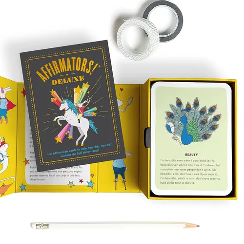 Vista 6 de Affirmators! Deluxe Deck: 100 Affirmation Cards Deck - Affirmation Cards to Help You Help Yourself without The Self-Helpy-Ness
