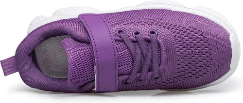 Vista 5 de Zapatos deportivos para niños y niñas, para correr, con correa deportiva, para niños pequeños, niños grandes