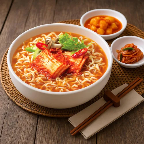 Vista 5 de Paldo Tazón de sopa de fideos Kimchi 3.03oz (paquete de 12)