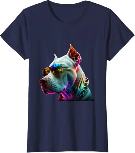 Vista 40 de Dogo Argentino Dogs Dogo Argentinos Camiseta, Negro