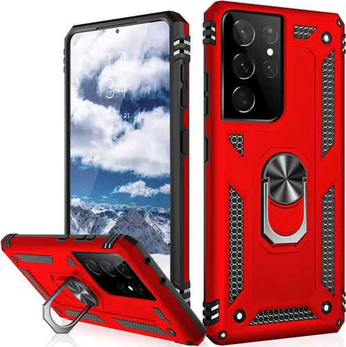 Vista 78 de IKAZZ Funda para Galaxy S21, Grado Militar Resistente a Golpes de Servicio Pesado Cubierta Protectora para Teléfono Pasa Prueba de Caída de 16 pies
