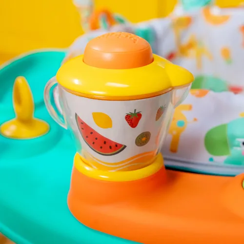 Vista 14 de Bright Starts Cooking Up Fun - Saltador de actividades para bebés con música y luces, juguetes de juego de rol de cocina, unisex, 6 meses+, hasta 25