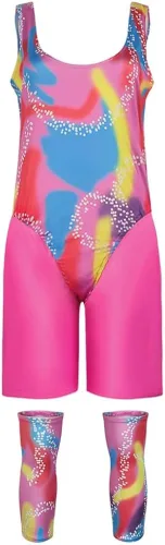Vista 3 de Yaxoiamz Disfraz de Barbiee Ken Cosplay Bar-bie Traje Deportivo Margot Robbie Barbi Ropa Deportiva Película de Acción en Vivo para Halloween