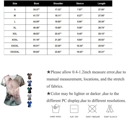 Vista 6 de Ropa quirúrgica para mujer, cómoda, ligera, duradera, suave, elástica, con cuello en V, camiseta médica