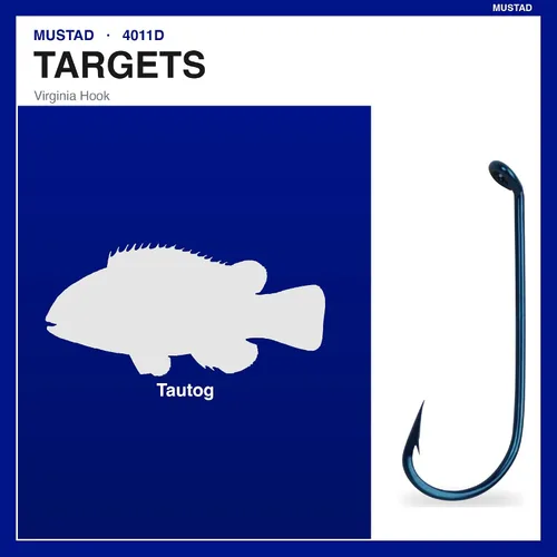 Vista 2 de Mustad Gancho clásico de Virginia con punta hueca (100 unidades)