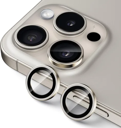 Vista 14 de UARMOR - Protector de lente de cámara compatible con iPhone 17, 16 y 16 Plus: vidrio templado 9H y cubierta de aluminio, transparente HD, kit