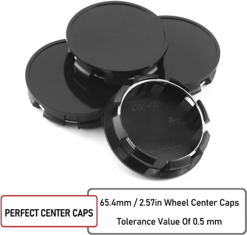Vista 5 de RTrhinotuning 4 tapas centrales de rueda de 2.575 in compatibles con Flex Explorer Edge FREESTAR Rim BB53-1A096-RA, OD: 2.57"(65.4 mm) ID