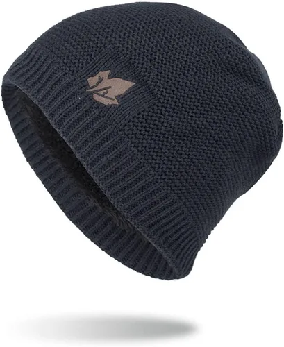 Vista 8 de Gorro de punto para hombre, gorro de invierno cálido Skullies para ciclismo al aire libre