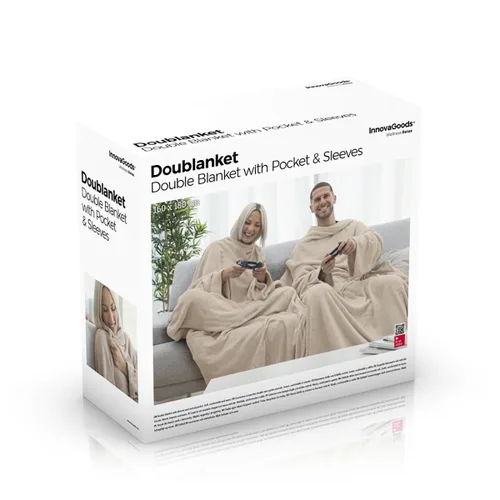 Vista 8 de Batamanta Doble con Bolsillo Central Doublanket InnovaGoods