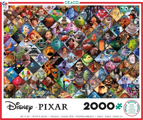 Vista 2 de Ceaco - Disney/Pixar Clips - Rompecabezas de 2000 piezas, 5 pulgadas