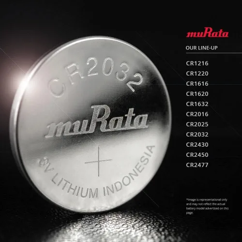 Vista 7 de Murata Batería CR2032 3V Litio Moneda Celda - Reemplaza Sony CR2032 (2 Baterías)
