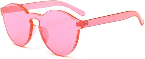 Vista 4 de Armear - Gafas de sol redondas retro sin montura para mujer