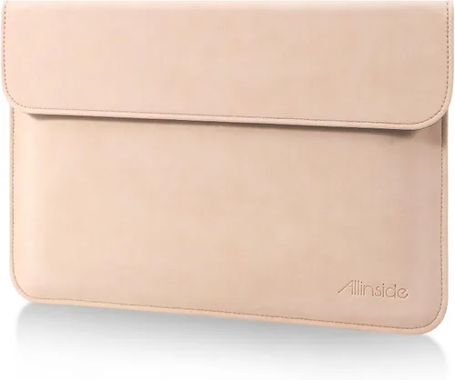 Vista 15 de Allinside Funda para laptop de 13-13.3 pulgadas para MacBook Pro 14, Air 13 Marrón