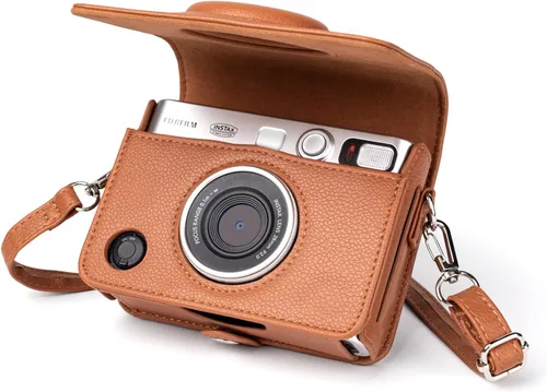 Vista 14 de MUZIRI KINOKOO Funda Mini EVO, Cuero PU con Textura de Lichi, Funda Protectora para Cámara Instantánea Instax Mini EVO con Orificio de Carga Preciso