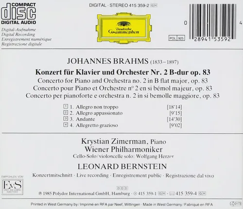 Vista 2 de Brahms Piano Concerto No. 2