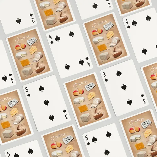 Vista 4 de Lantern Press Variedades de queso (52 cartas de juego, baraja de cartas de tamaño póquer con comodinos)