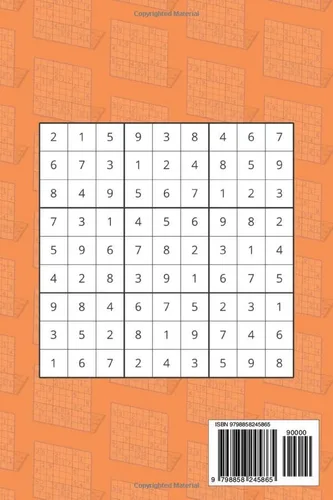 Vista 2 de Sudoku Vol 1 Difficulty Easy 168, 9x9 Easy Sudoku Puzzles with Answers, 6"x9" Paperback, Two Puzzles Per Page