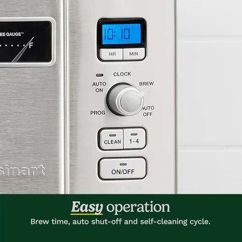 Vista 4 de Cafetera programable doce tazas Cuisinart DCC-3000 Coffee-on-Demand, Estándar, Negro Coffee on Demand Dispenses Single Cups, 12-Cup Capacity