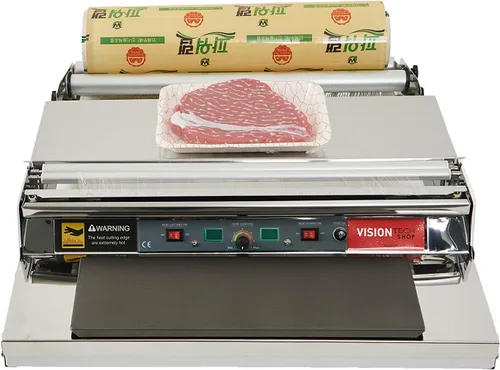 Vista 5 de VisionTechShop Uniwrap 1 rollo de película de plástico para envolver alimentos para envoltura manual y automática, 13 micras, 18 pulgadas x 3379