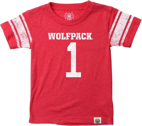 Vista 24 de Wes and Willy Camiseta de Manga Corta con Estampado de Jersey para Niños y Jóvenes Fanáticos del Deporte Universitario, Tallas 8-20 Vintage