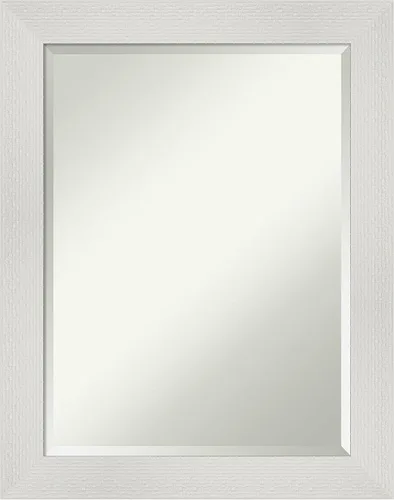 Vista 20 de Amanti Art - Espejo de baño blanco para sobre lavabo, espejo de tocador rectangular blanco de 35x45 para gabinete, marco moderno extragrande, se