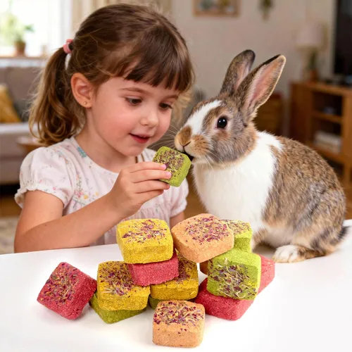 Vista 6 de Abizoo Bloques masticables de conejo de varios sabores para apretar
