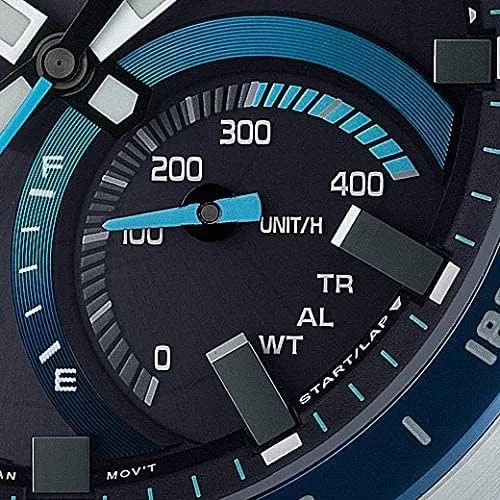 Vista 2 de CASIO EDIFICE ECB-900YDB-1BJF Cronógrafo de combinación digital a analógica modelo de bisel Bluetooth IPbanda de acero inoxidable azul