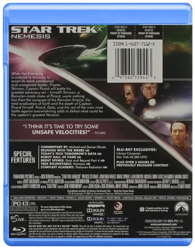 Vista 2 de Star Trek X Nemesis Blu-ray