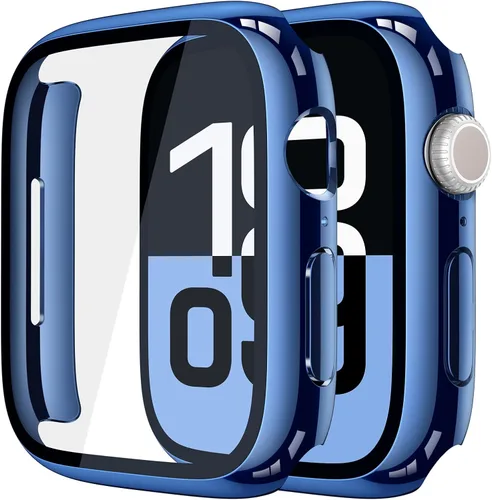 Vista 41 de Misxi Juego de 2 Fundas de Vidrio Templado Compatibles con Apple Watch Series 3 y Series 2 de 1.496 Pulgadas, Protector de Pantalla de Policarbonato