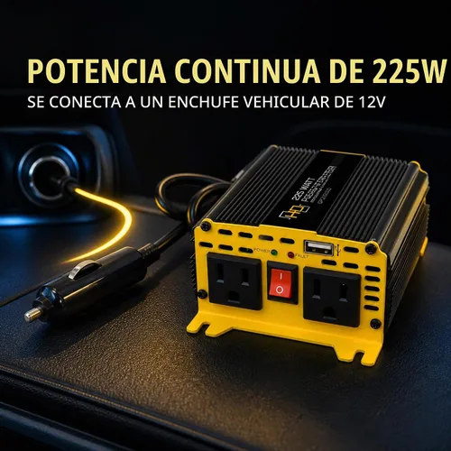 Vista 2 de Go Power GP-225HD - Inversor de corriente de onda sinusoidal modificada
