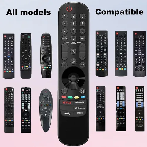 Vista 3 de Control remoto de voz para LG TV, con función de voz y puntero compatible con televisores inteligentes LG OLED QNED UHD NanoCell 4K 8K 2019-2024