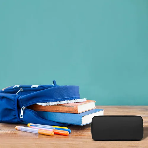 Vista 6 de Della Gao - Estuche pequeño para lápices de gran capacidad, bolsa para marcadores y lápices, bolsa para monedas, organizador de papelería de oficina
