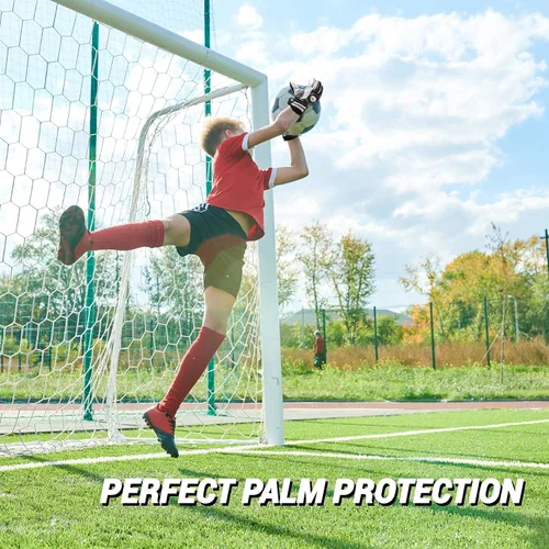 Vista 5 de Guantes de Portero Sportout con Protección de Dedos, Guantes de Fútbol Respirables, Látex de 4mm, para Niños, Jóvenes y Adultos